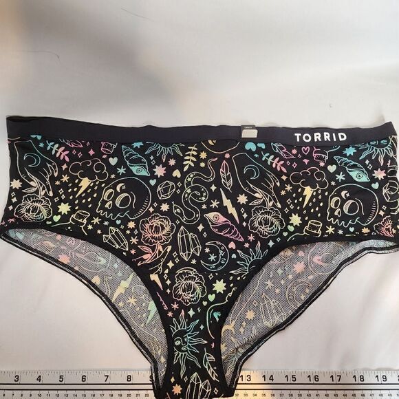 5X 28W Torrid Active Cheeky Panty Microfiber Rainbow Breathable Mystic Tarot Y2K - Picture 5 of 8